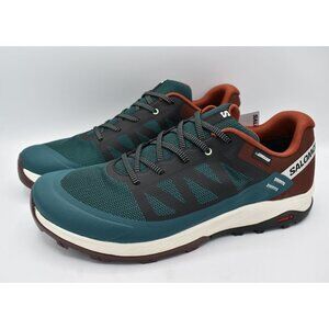 Salomon Men Size 12 OutRise CSWP Clima Waterproof Ponderosa Pine Hiking Sneakers